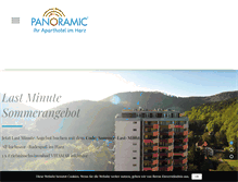 Tablet Screenshot of panoramic-hotel.de